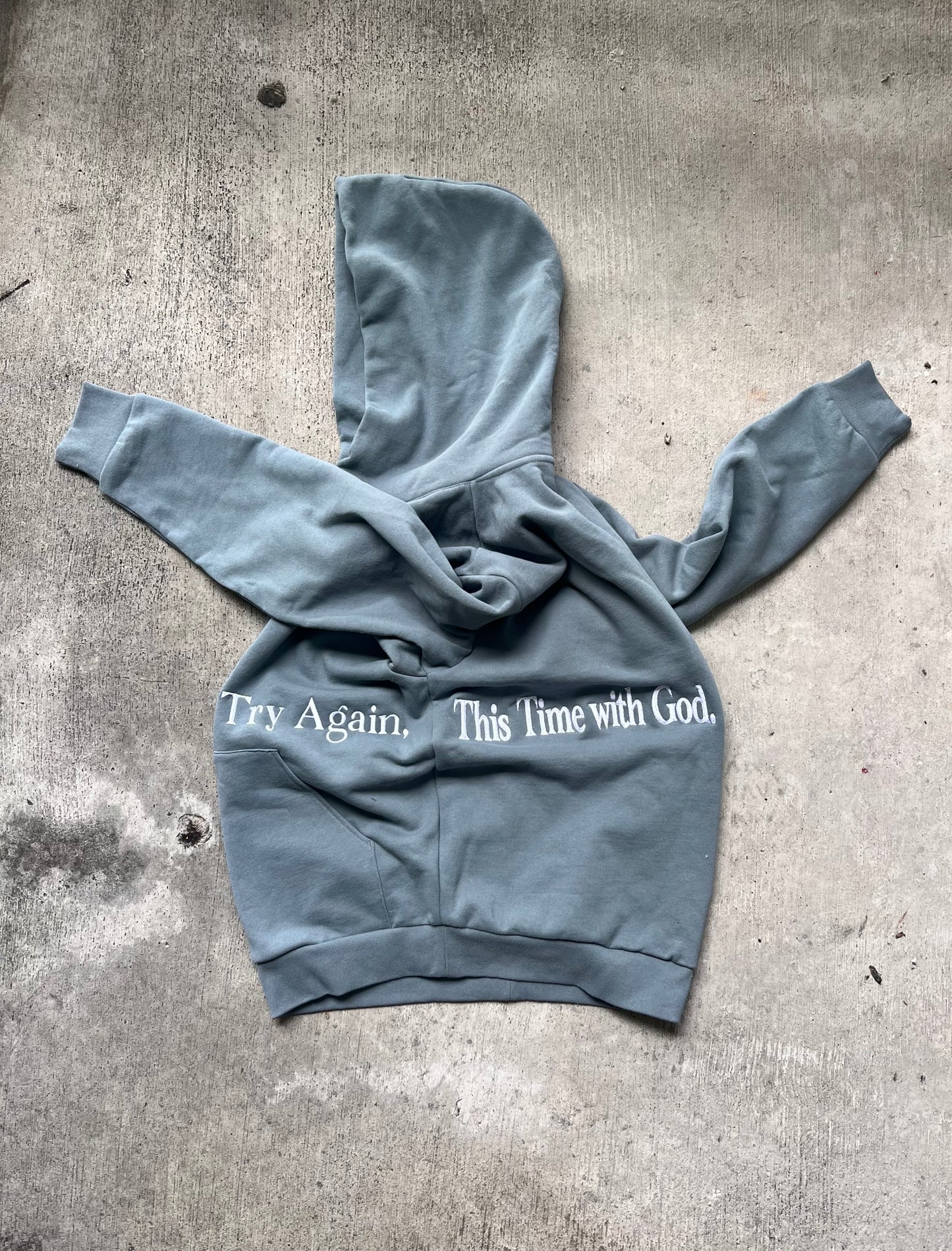 Try Again hoodie - embroidered