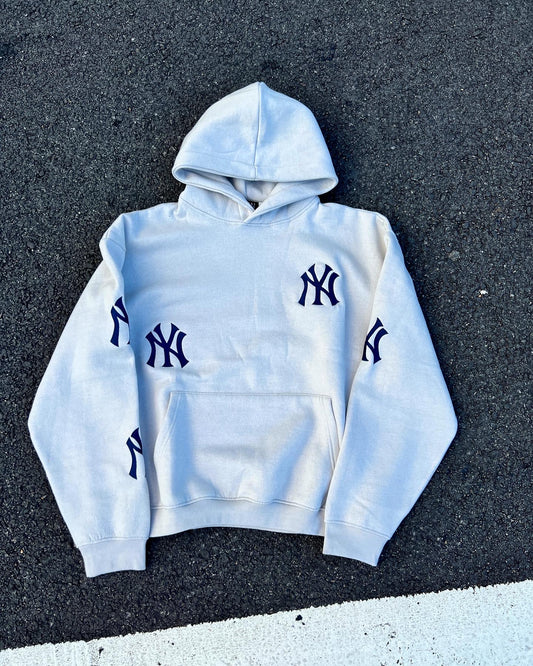 NY 5 Spot Hoodie Yankees - Gray