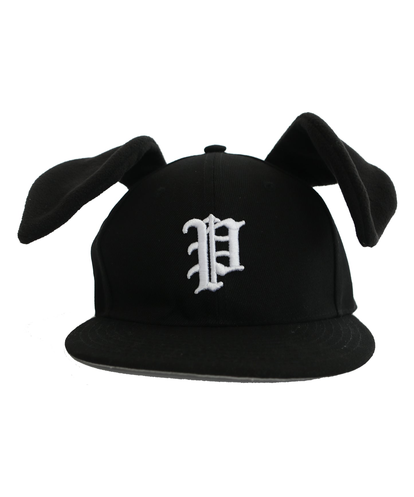 Floppy Ears Fitted Hat - Black
