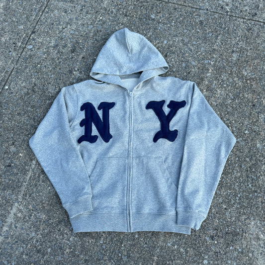 NY Fabric Patch Hoodie - GRAY