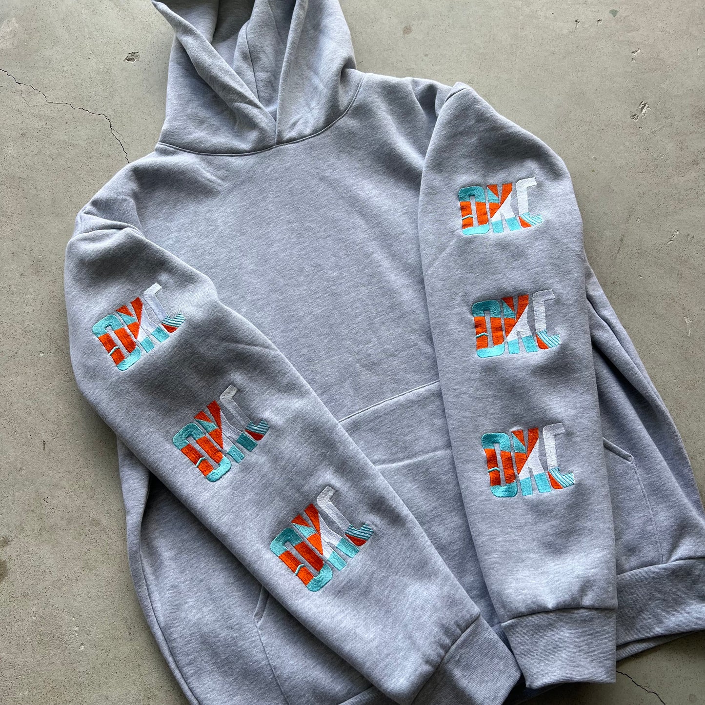 OKC oklahoma Sleeve Hoodie