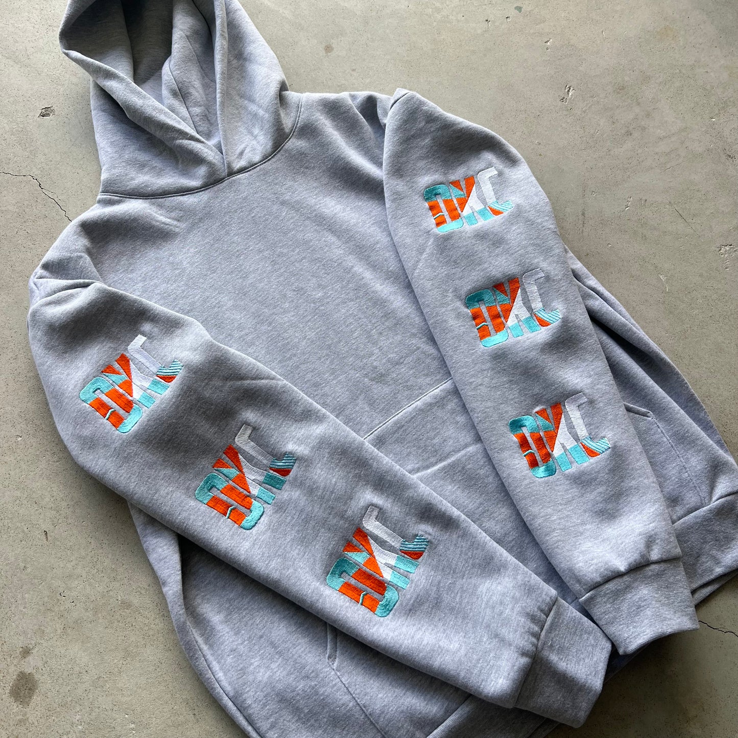 OKC oklahoma Sleeve Hoodie