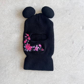 Mickey SKIMASK embroidered flowers