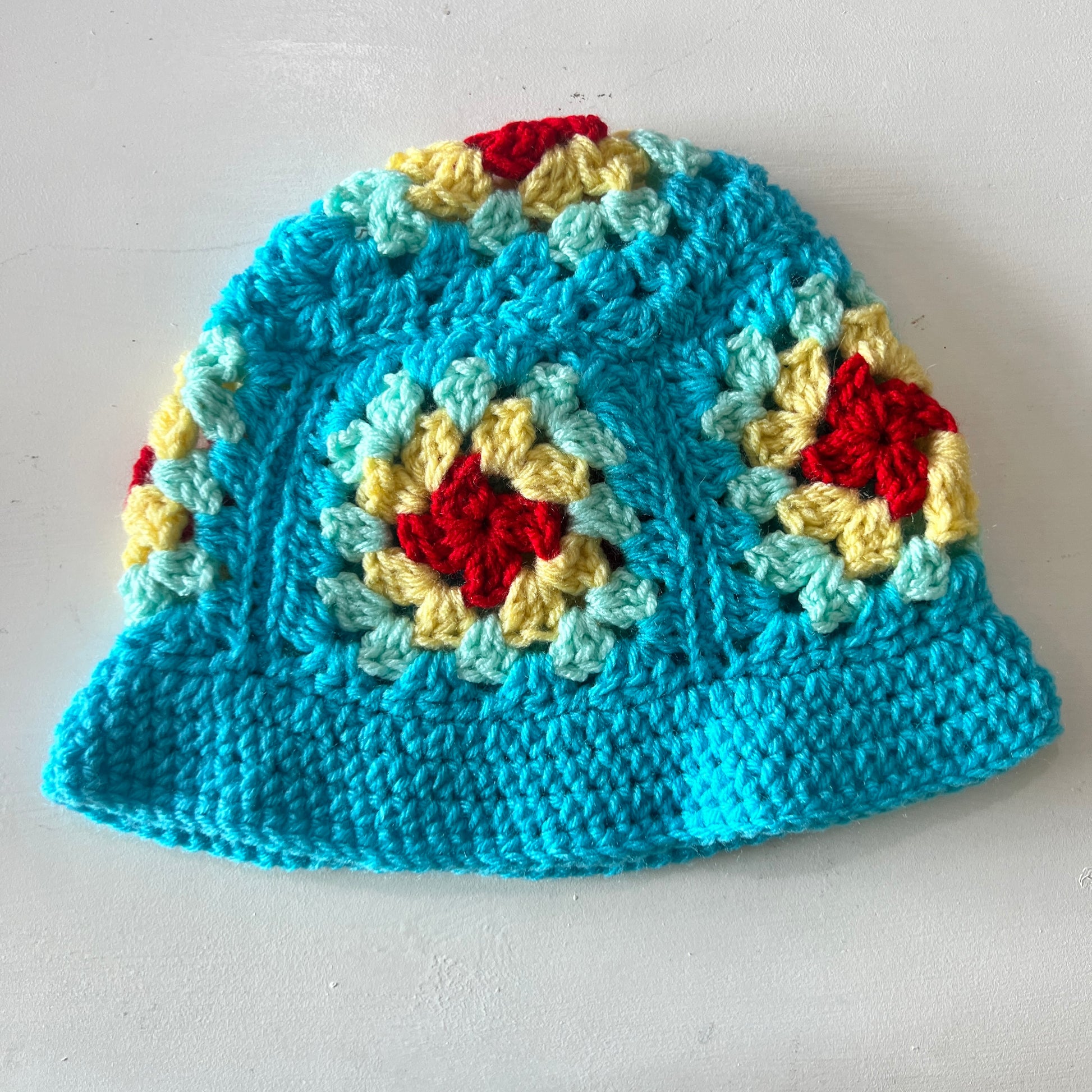 Granny Square Crochet Bucket Hat - Teal – Prolific