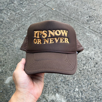 Now or Never Trucker Hat