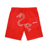 Dragon Rhinestone Shorts - Red