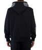 Skeleton Rhinestone Full Zip Hoodie - Black