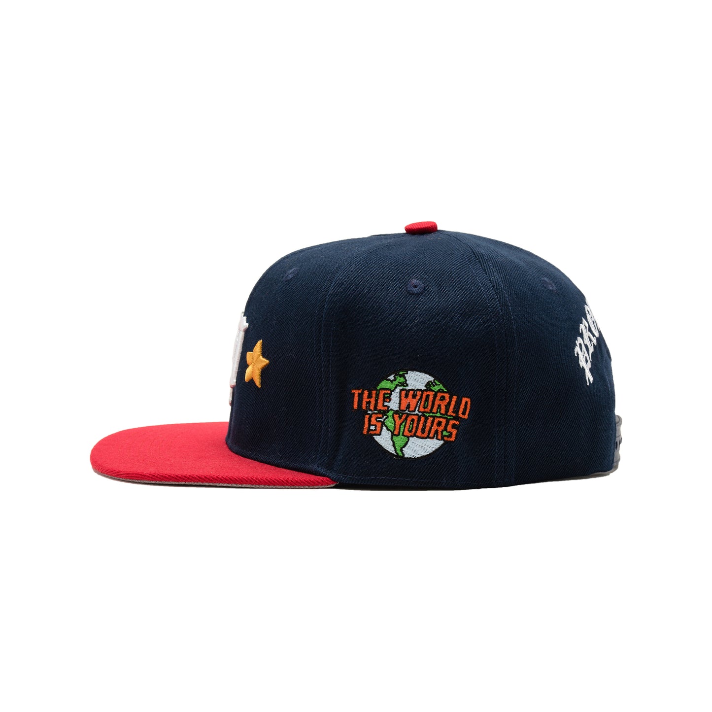 World Is Yours Snapback Hat - Navy