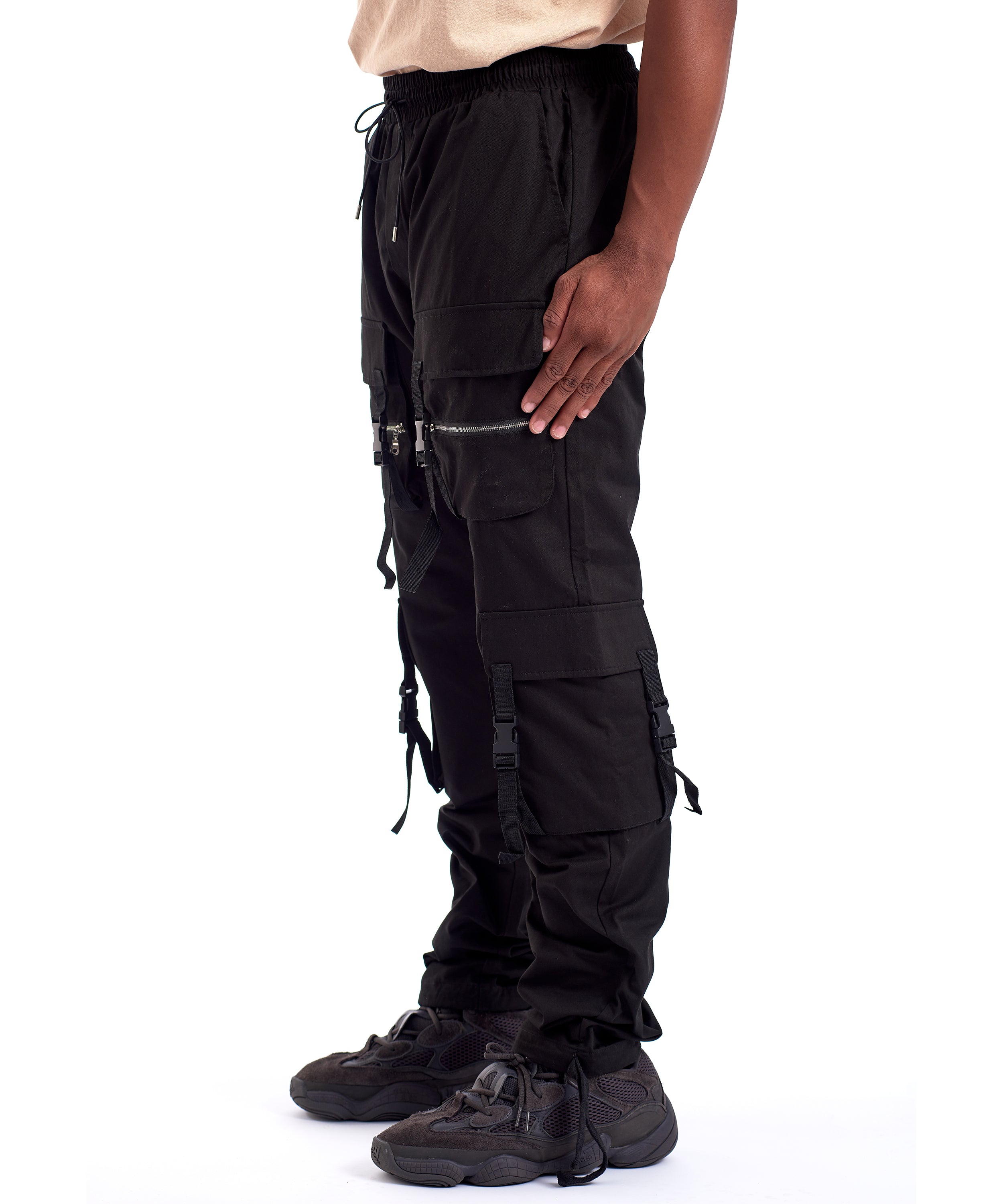 Men Fashion Adjustable Shoulder Strap Overall Loose Denim Suspender Pants  Jumpsuits Black Jeans with Pockets | Wish